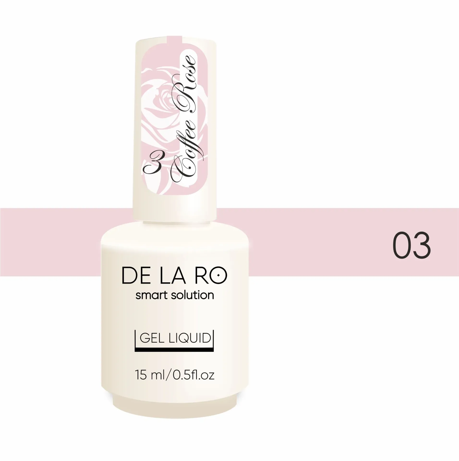 GEL LIQUID COFFE ROSE N3 15ML