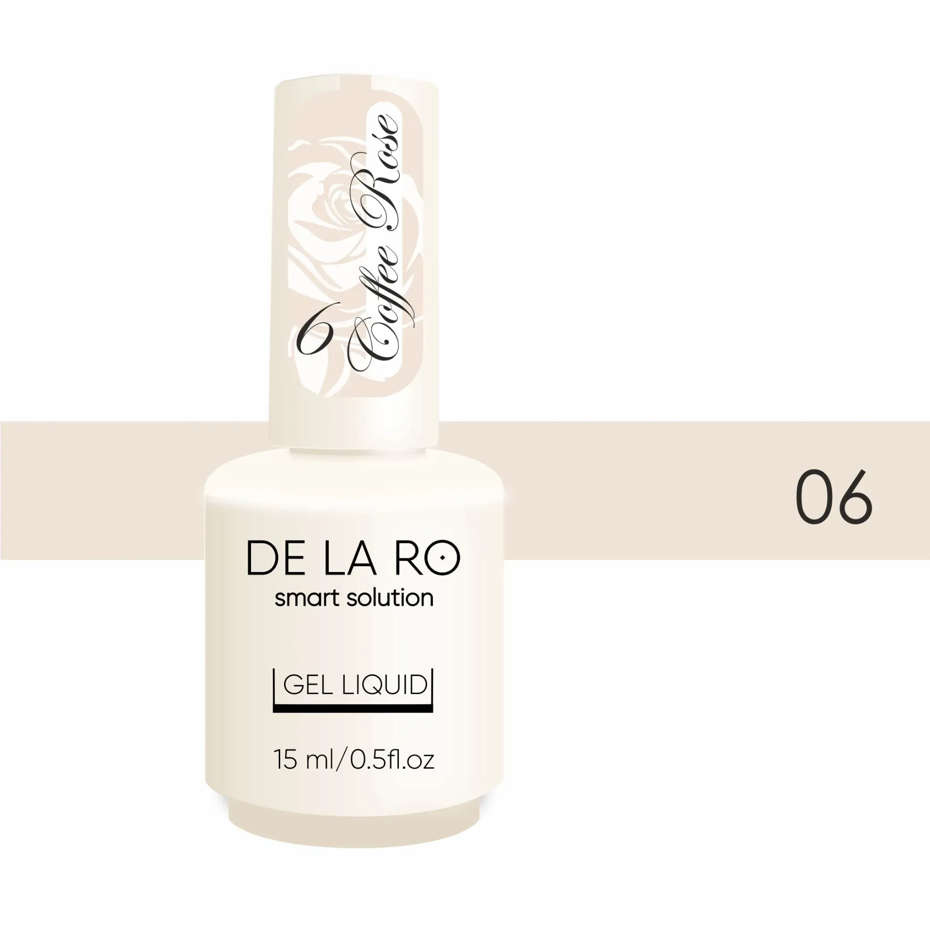 GEL LIQUID COFFE ROSE N6 15ML