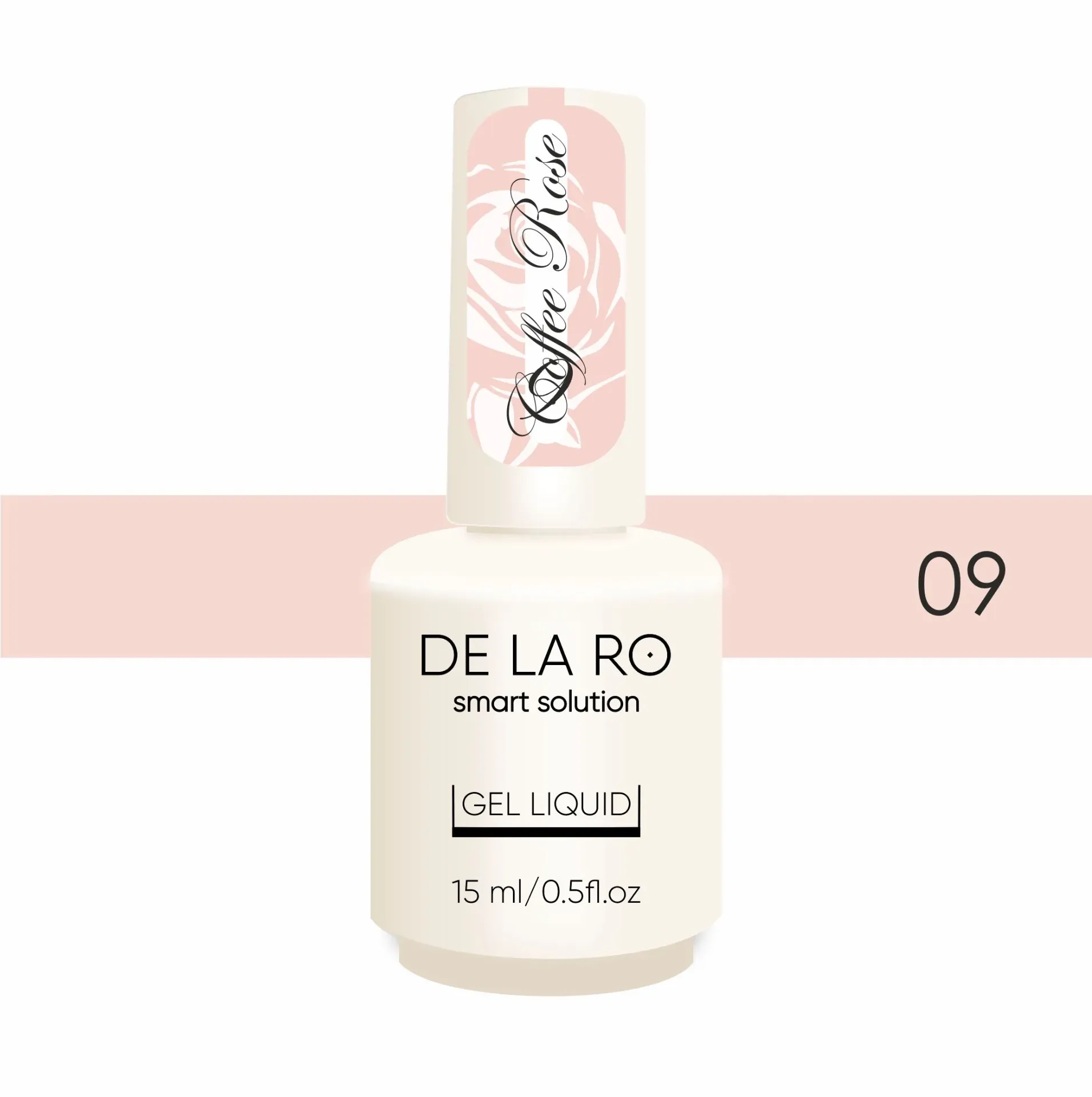 GEL LIQUID COFFE ROSE N9 15ML