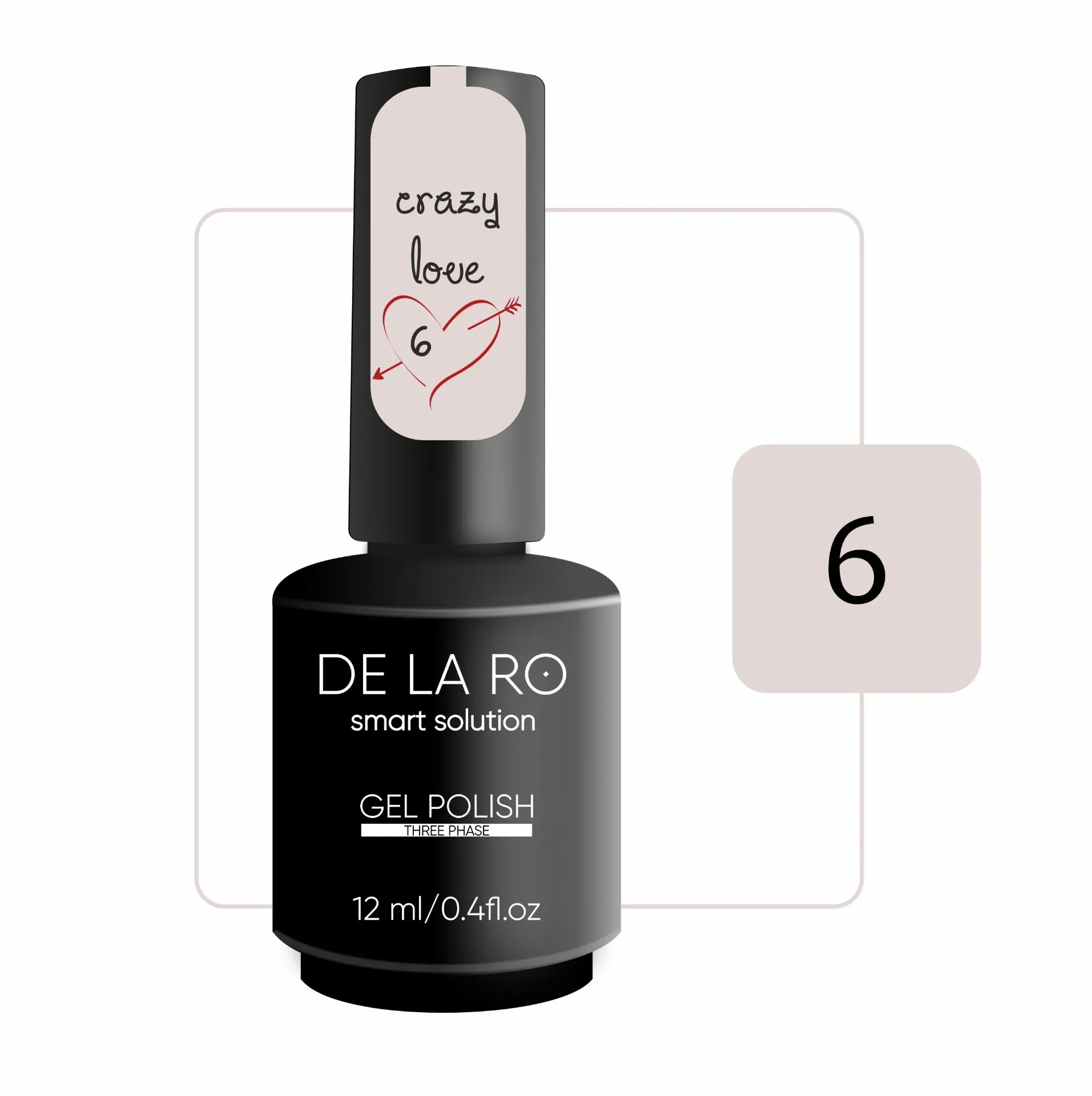 GEL POLISH N6 CRAZY LOVE 12ML