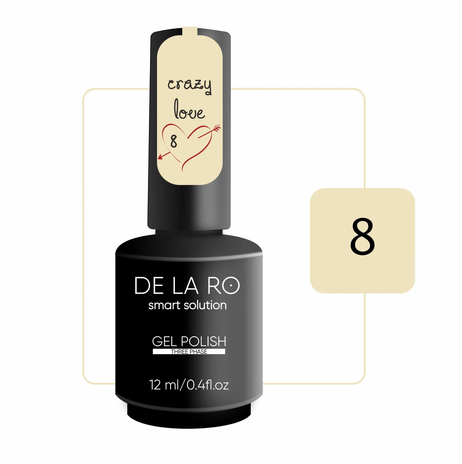 GEL POLISH N8 CRAZY LOVE 12ML