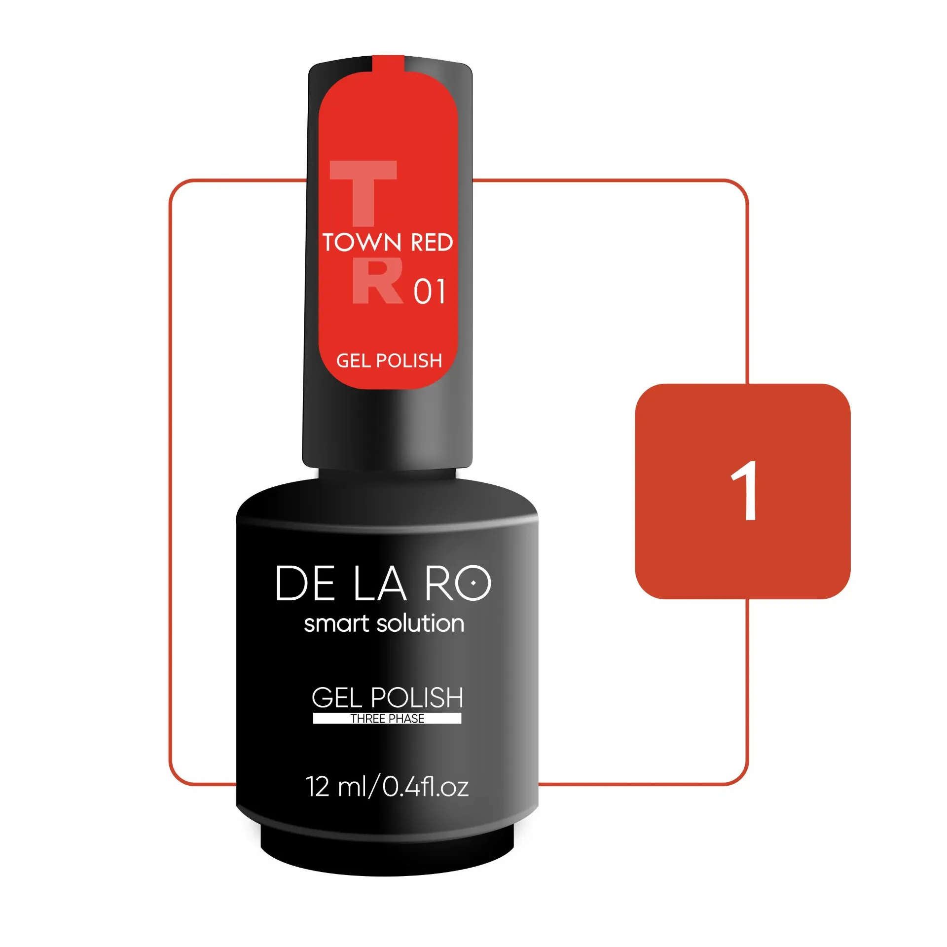 GEL POLISH TOWN RED 01  12ML