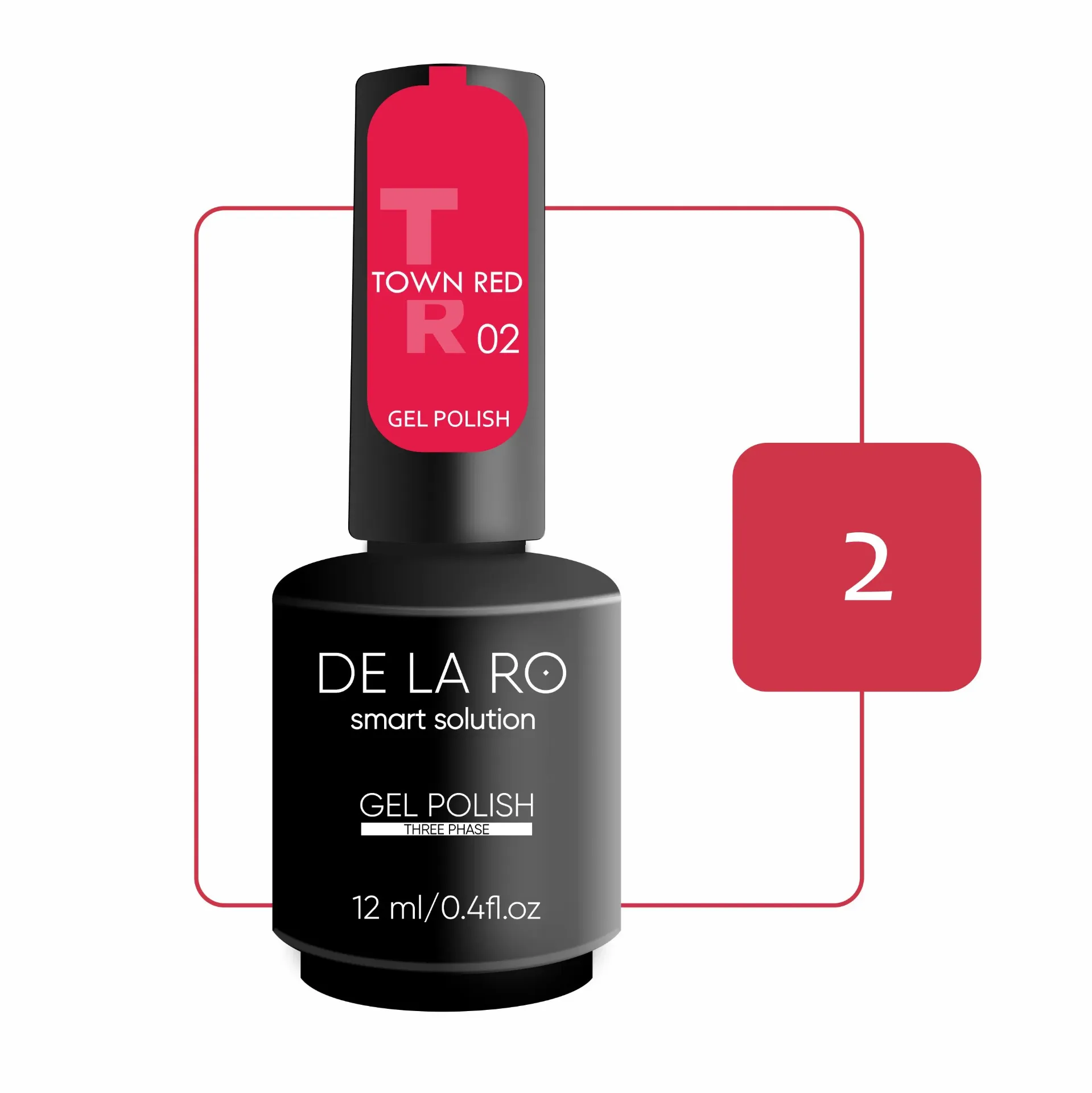 GEL POLISH TOWN RED 02  12ML