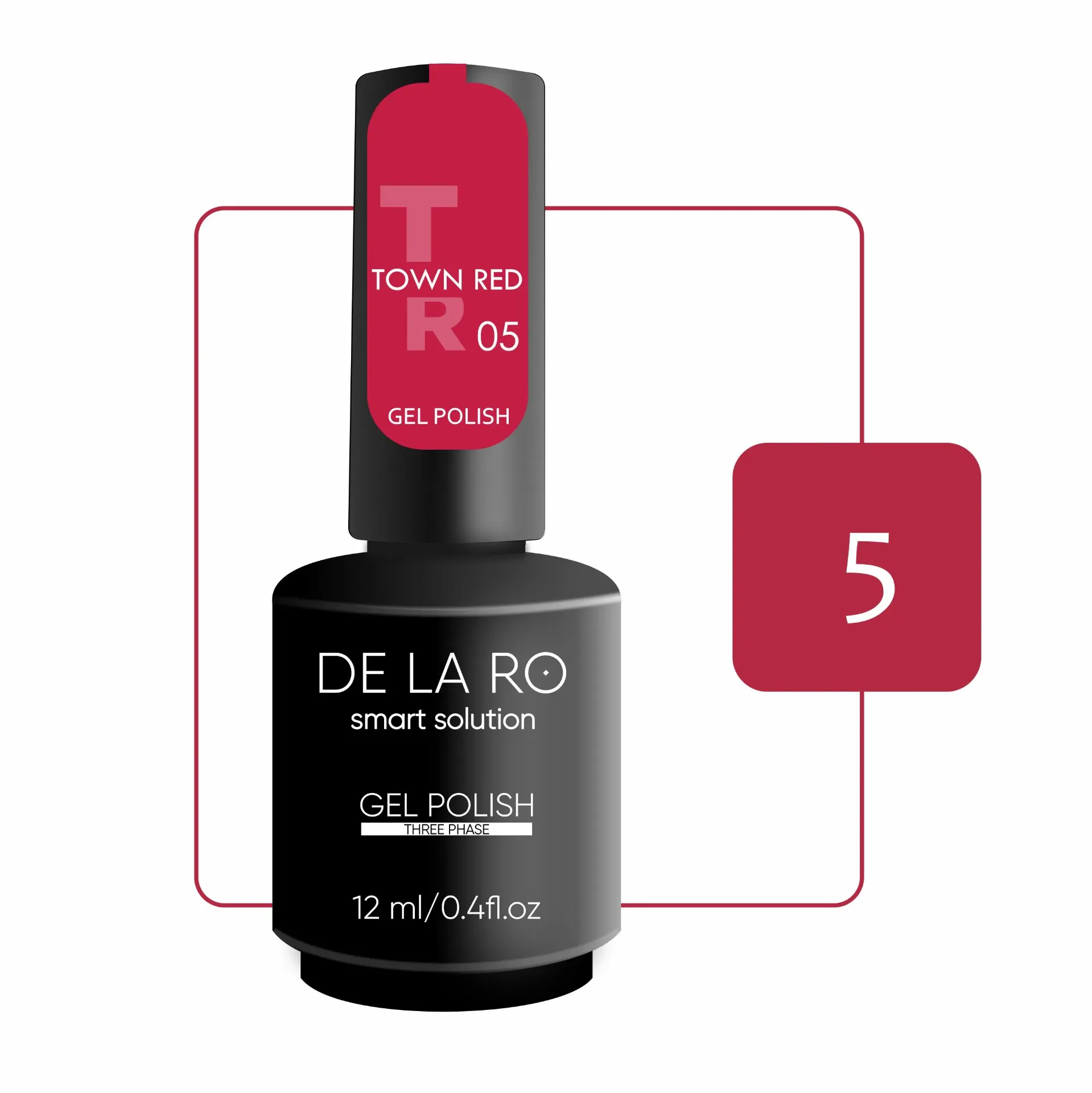 GEL POLISH TOWN RED 05  12ML