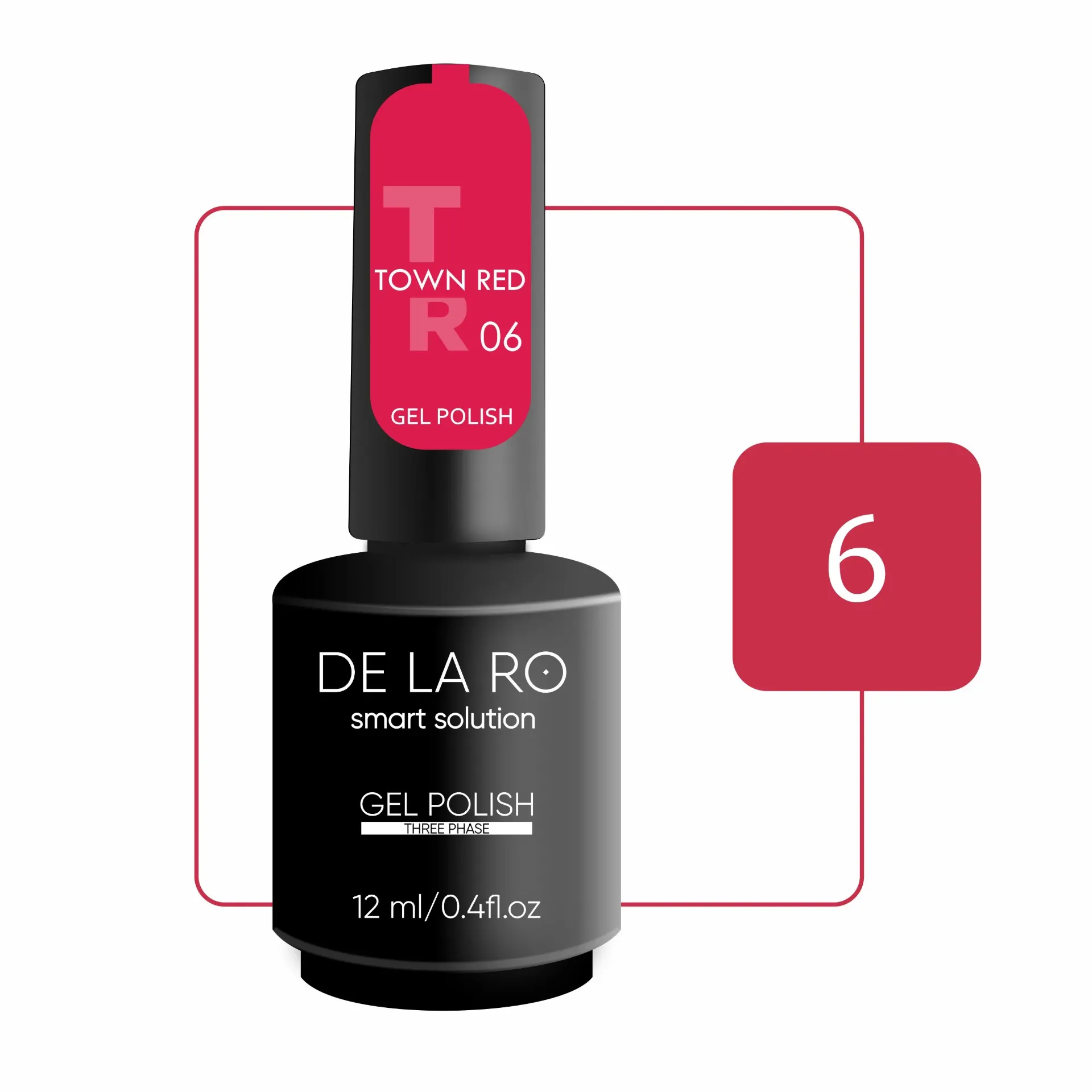 GEL POLISH TOWN RED 06  12ML
