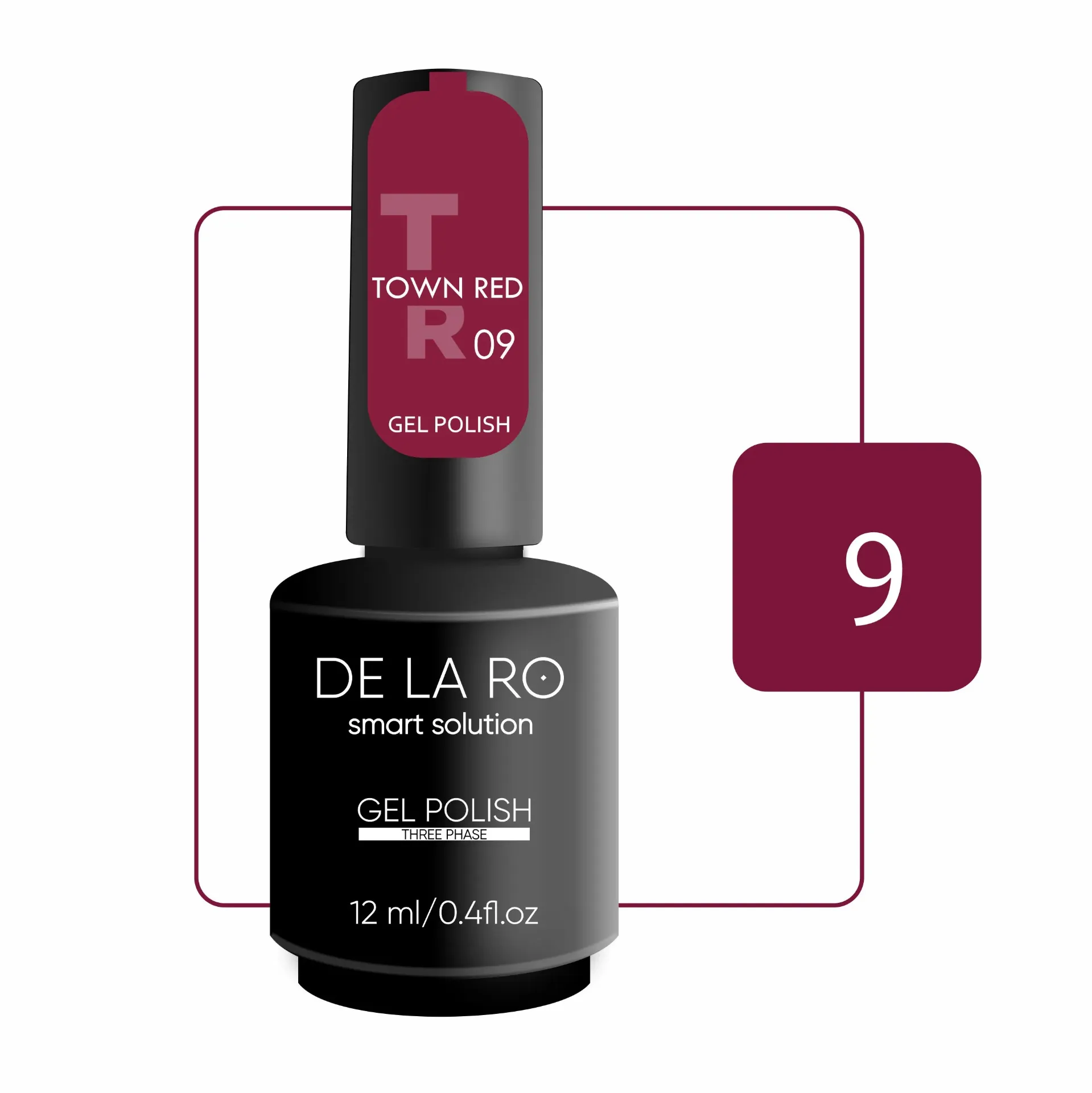 GEL POLISH TOWN RED 09  12ML