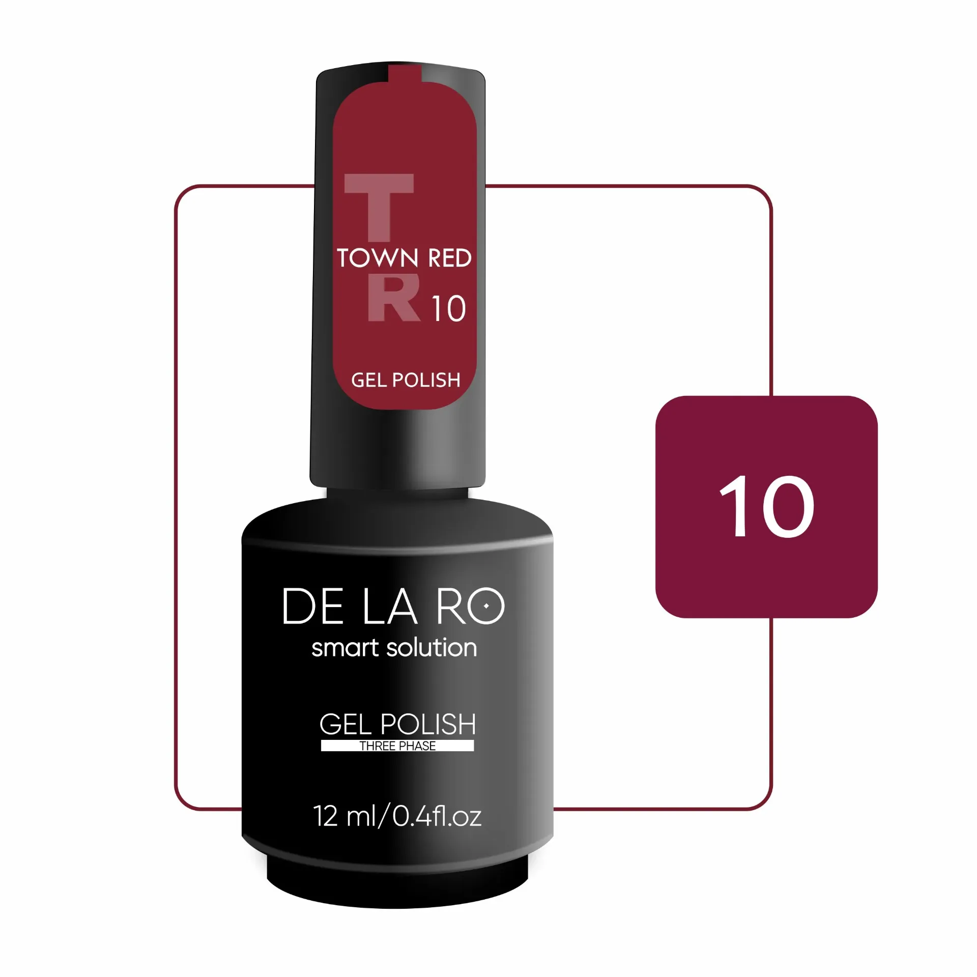 GEL POLISH TOWN RED 10  12ML